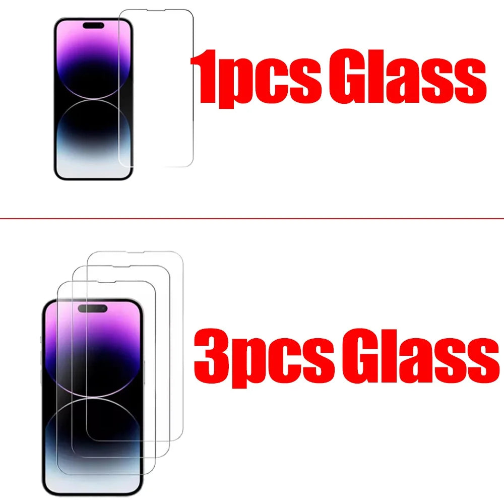 HD Tempered Glass Screen Protector for iPhone 11–18 Pro Max (1–5 Pack)