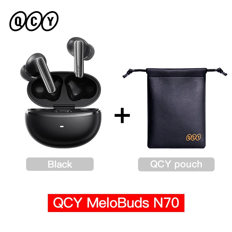 QCY MeloBuds N70 ANC Earbuds – Bluetooth 6.0, LDAC, 50H, IPX5