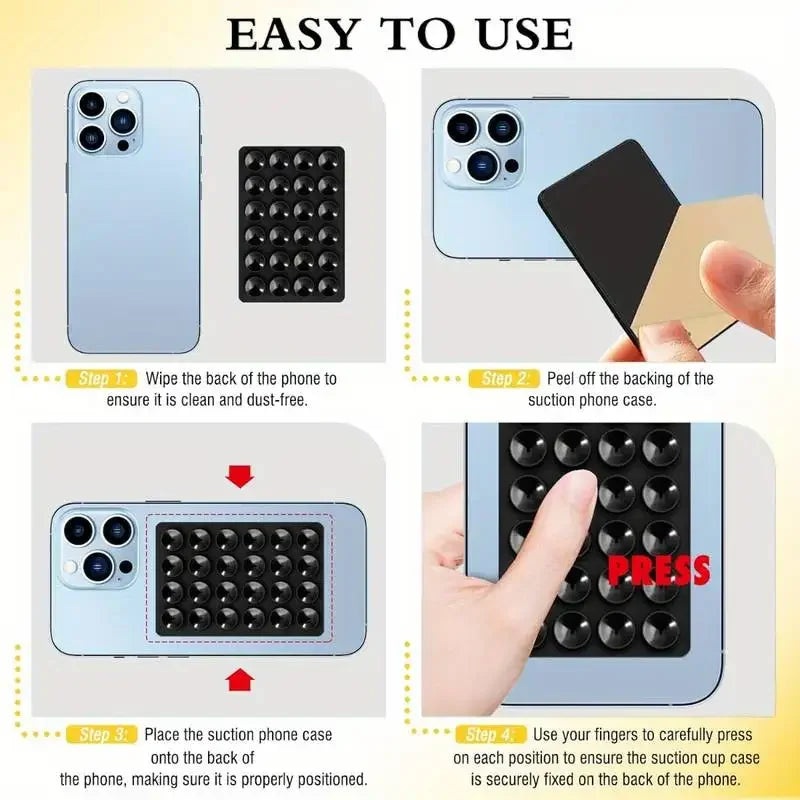 Silicone Suction Single-Sided Case Mount