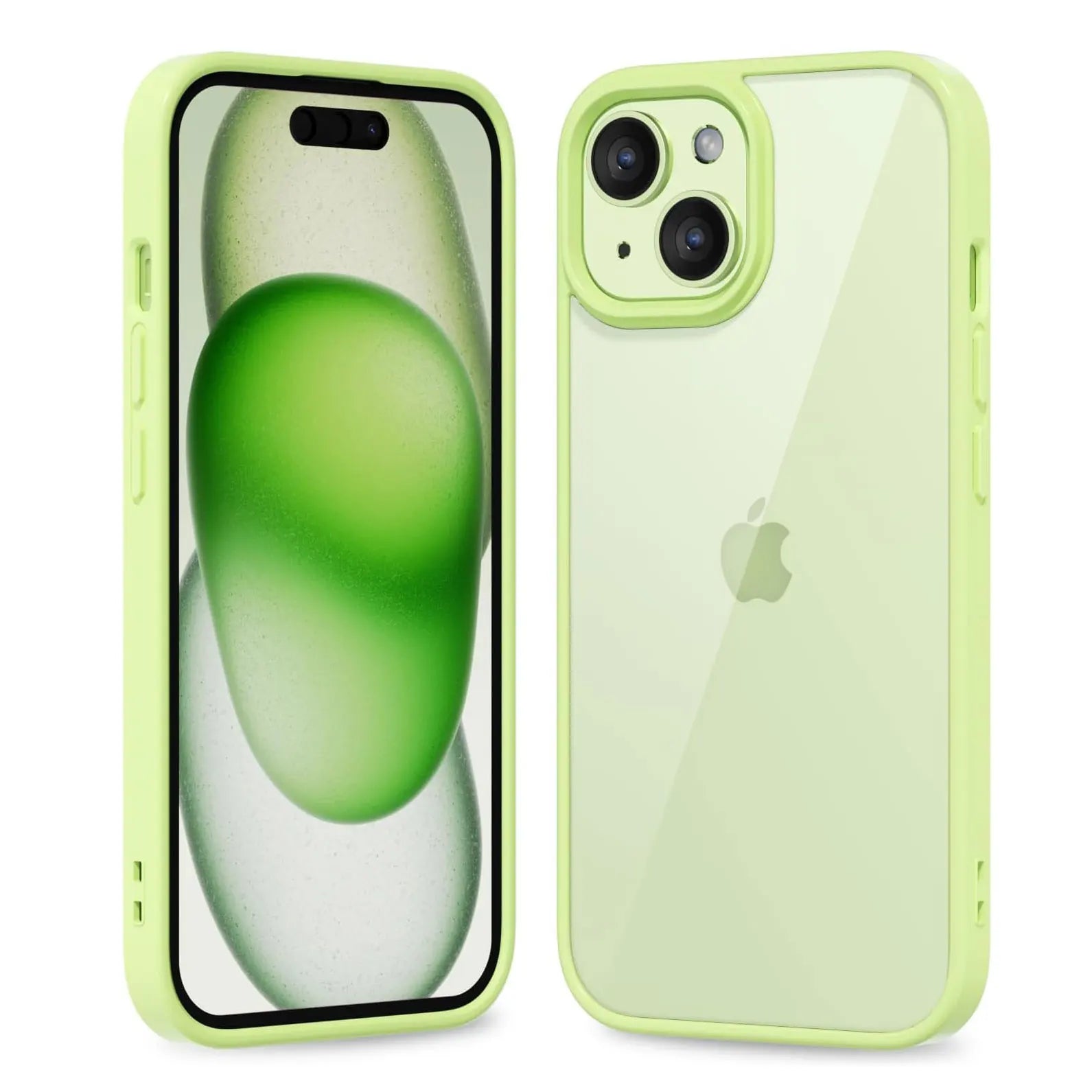 Colour Back Transparent Shockproof Phone Case