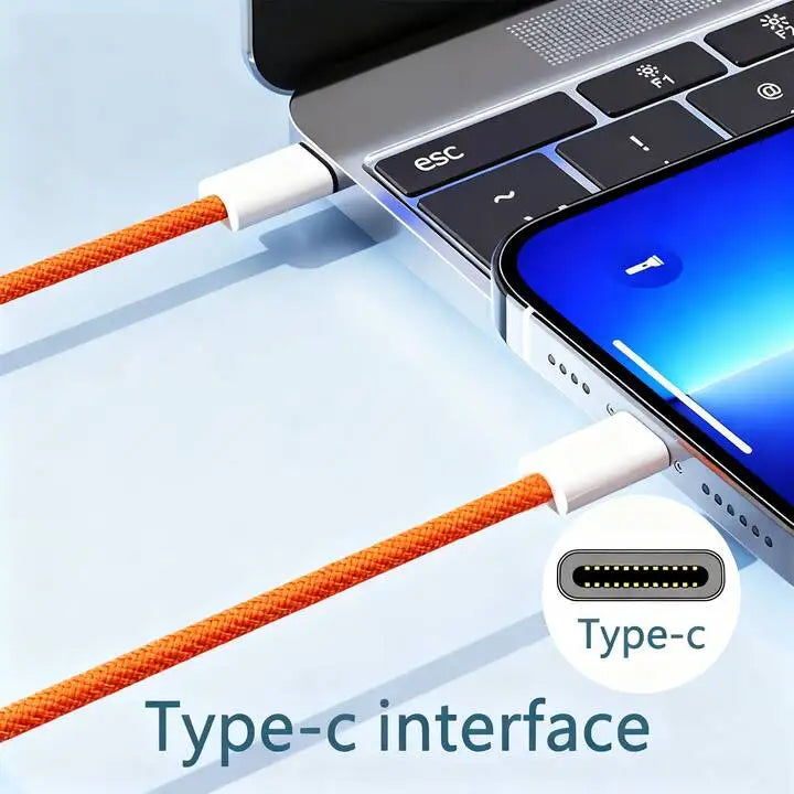 USB-C Nylon Braided Fast Charge Cable for iPhone
