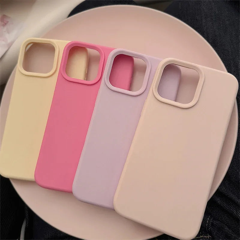 Silicone Solid Color Simple Fashion Phone Case