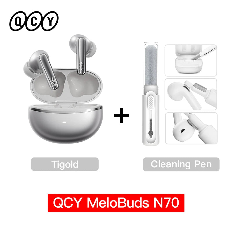 QCY MeloBuds N70 ANC Earbuds – Bluetooth 6.0, LDAC, 50H, IPX5