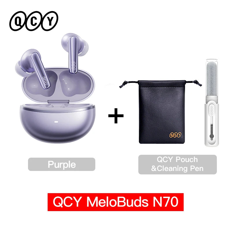 QCY MeloBuds N70 ANC Earbuds – Bluetooth 6.0, LDAC, 50H, IPX5