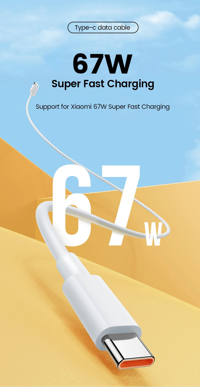 Xiaomi 67W USB-C Fast Charger with 6A Cable