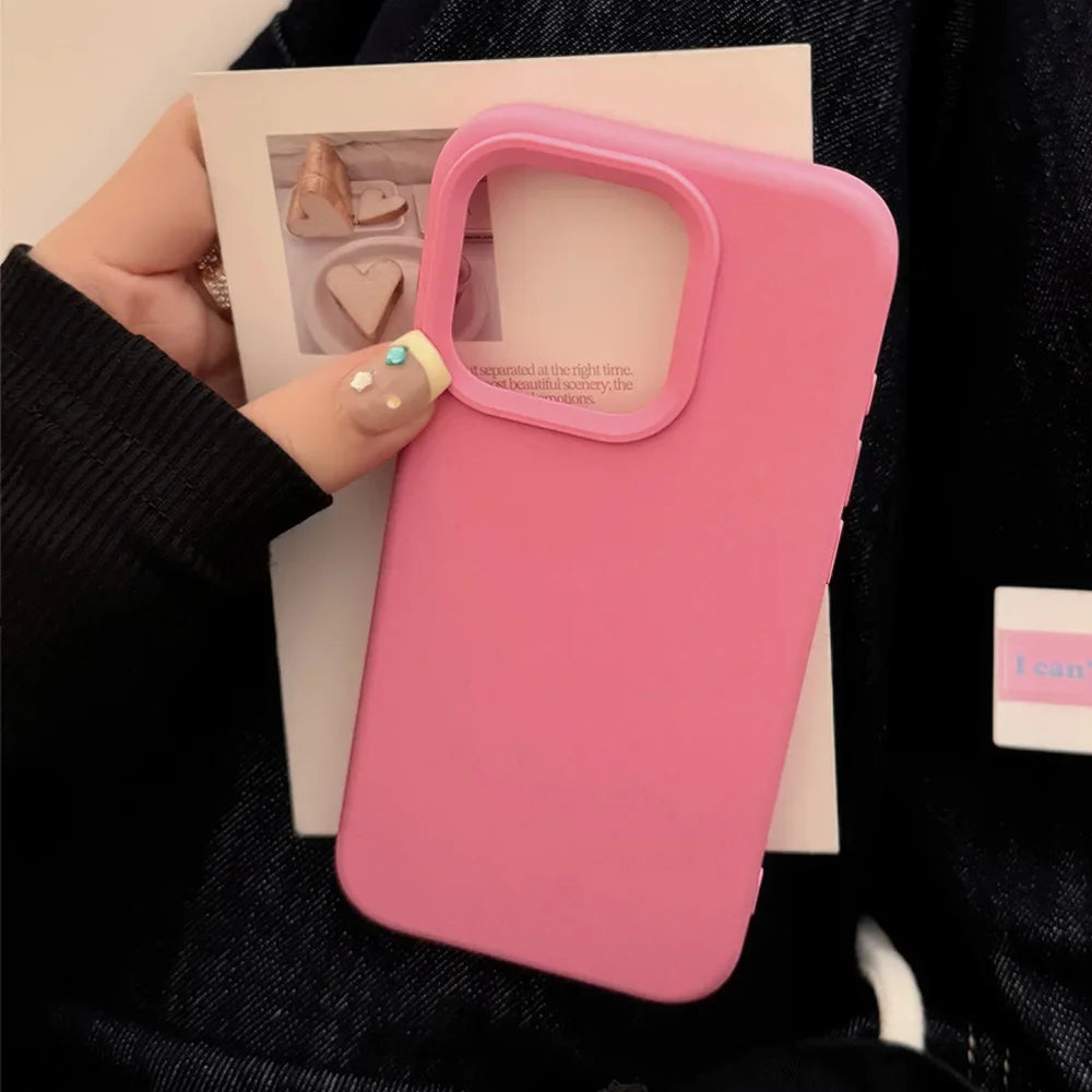 Silicone Solid Color Simple Fashion Phone Case