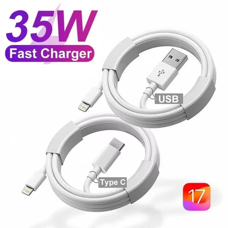 35W USB-C Fast Charger & Cable for iPhone