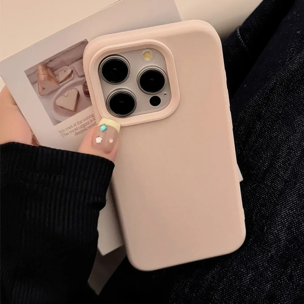 Silicone Solid Color Simple Fashion Phone Case