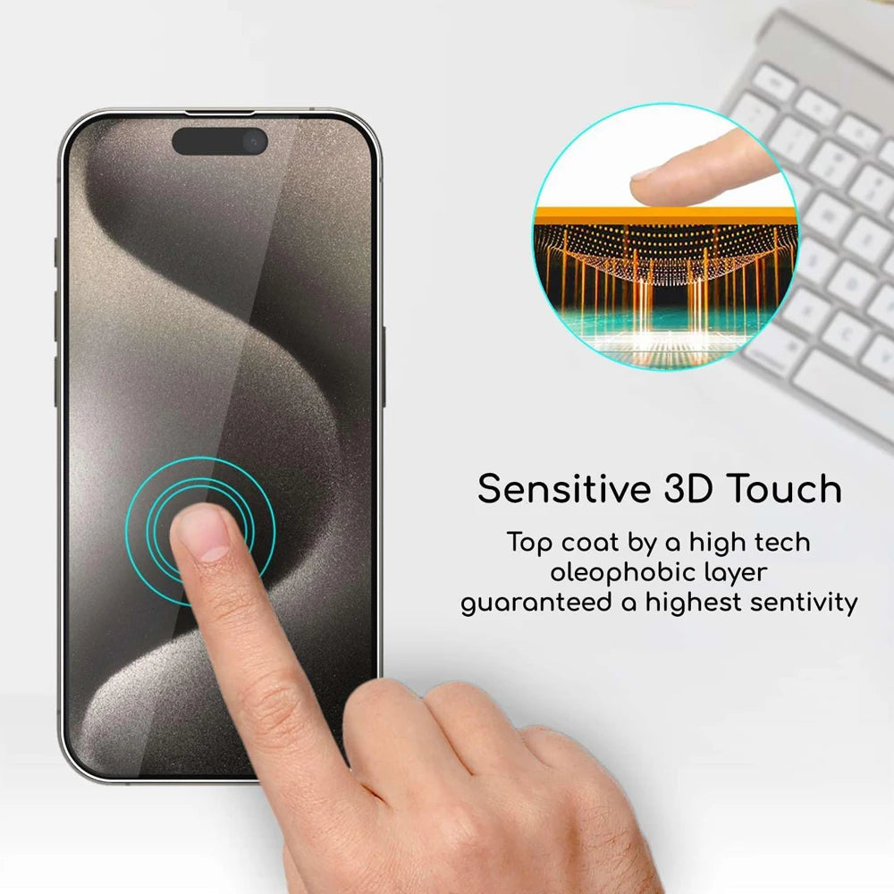 iPhone Tempered Glass Screen Protector (iPhone 11–18 Pro Max)