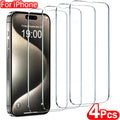 iPhone Tempered Glass Screen Protector 4-Pack