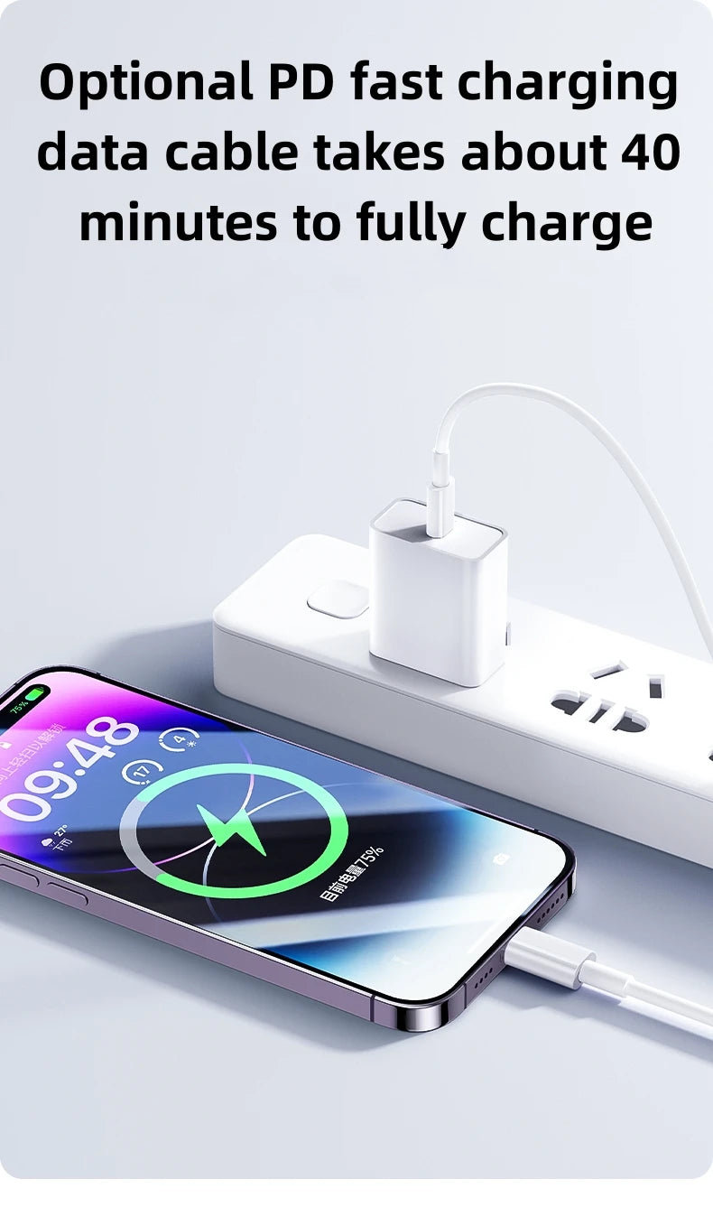 35W USB-C Fast Charger & Cable for iPhone