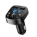 Bluetooth 5.0 FM Transmitter Car Kit with Dual USB Fast Charger