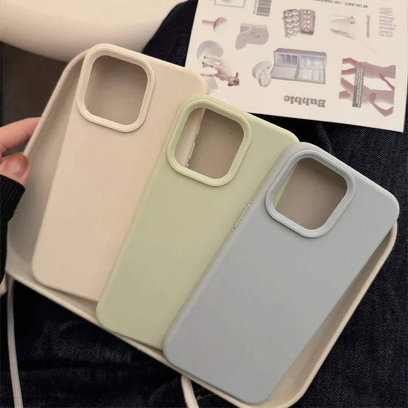Silicone Solid Color Simple Fashion Phone Case