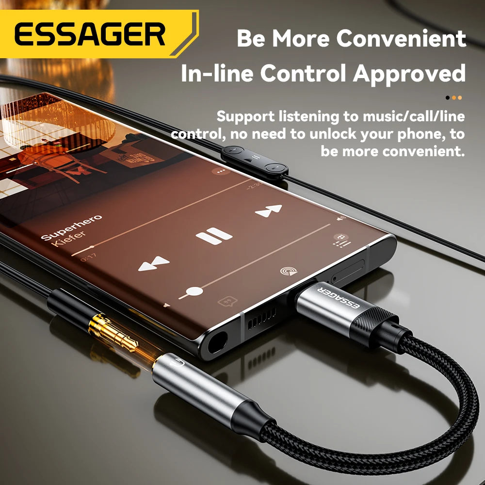 Essager USB-C to 3.5mm Audio Adapter
