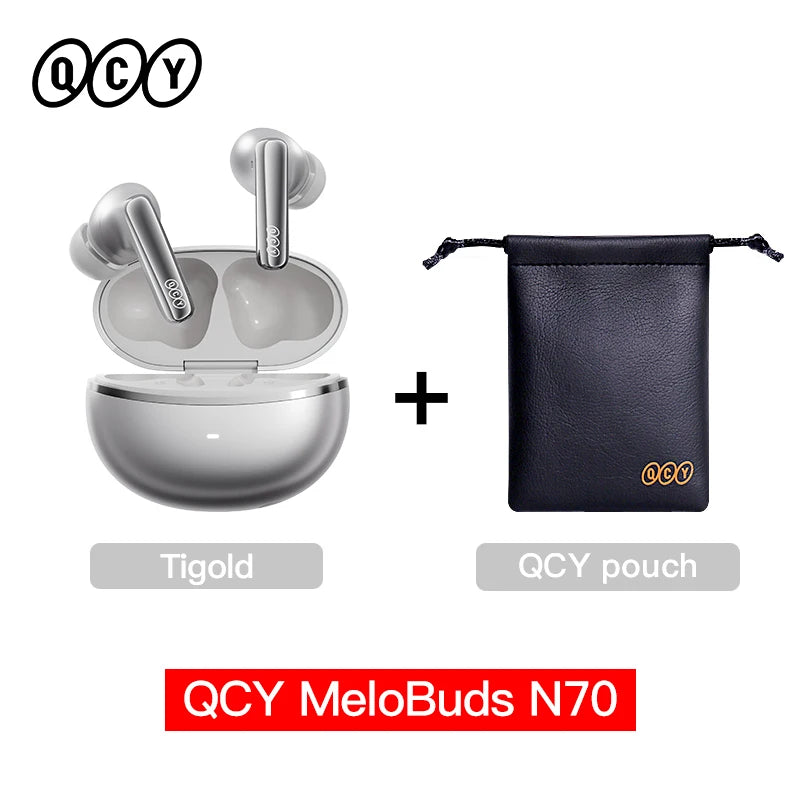 QCY MeloBuds N70 ANC Earbuds – Bluetooth 6.0, LDAC, 50H, IPX5