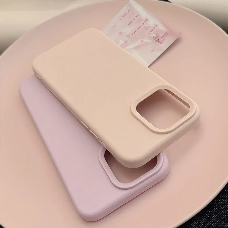 Silicone Solid Color Simple Fashion Phone Case