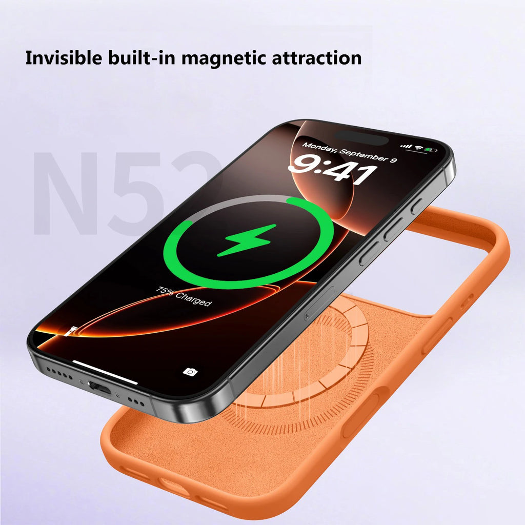 MagSafe Phone Case Soft Liquid Silicone Cover