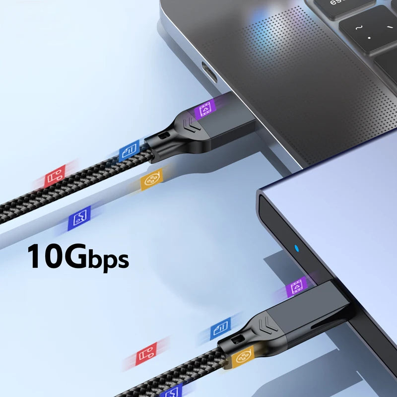 USB-A to USB-C Cable – 10Gbps, 60W Fast Charging (USB 3.2 Gen2)