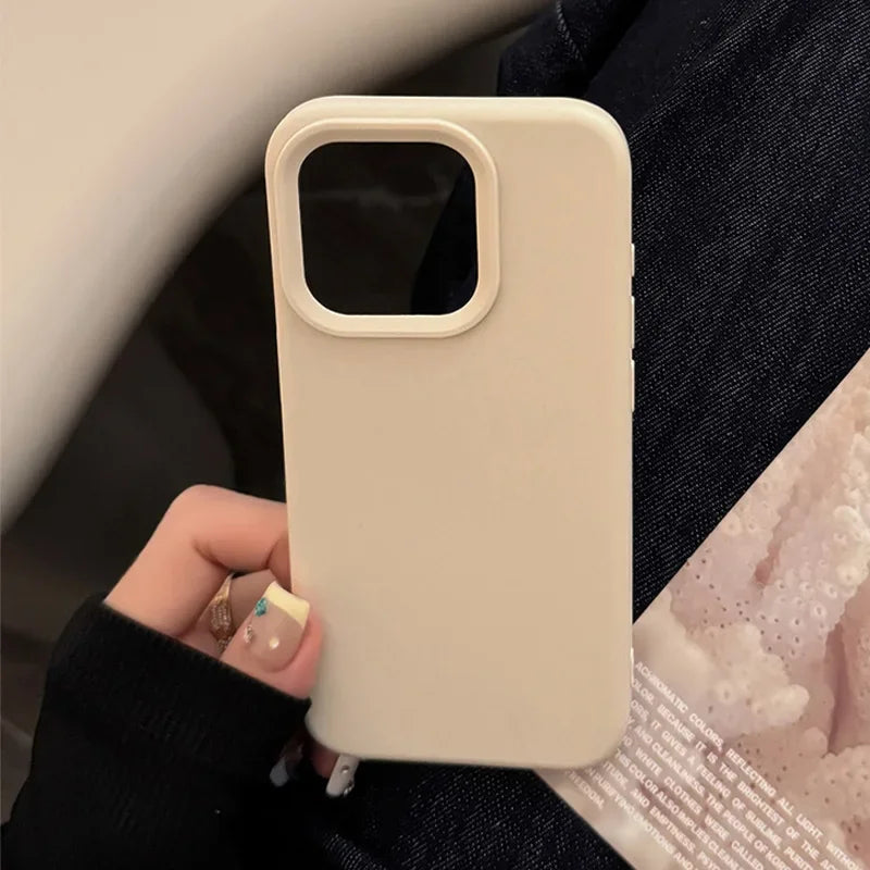 Silicone Solid Color Simple Fashion Phone Case