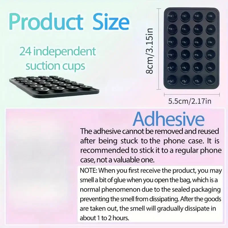 Silicone Suction Single-Sided Case Mount