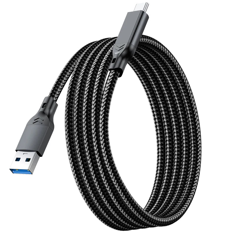USB-A to USB-C Cable – 10Gbps, 60W Fast Charging (USB 3.2 Gen2)
