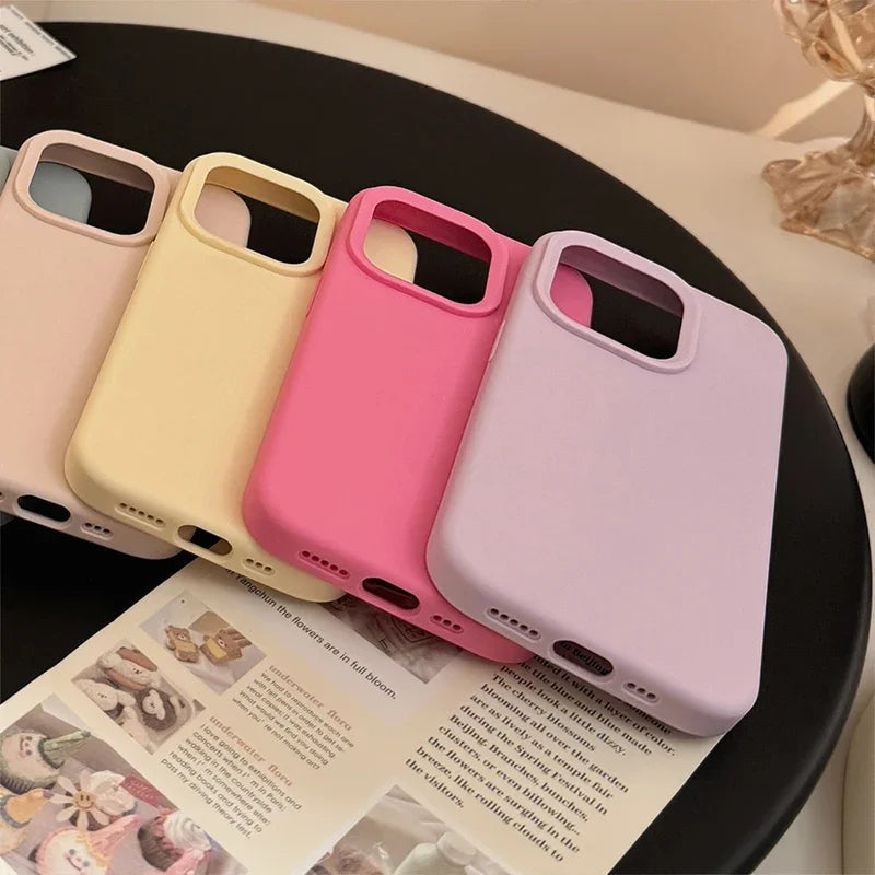 Silicone Solid Color Simple Fashion Phone Case