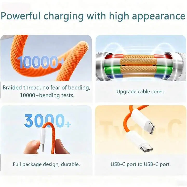 USB-C Nylon Braided Fast Charge Cable for iPhone