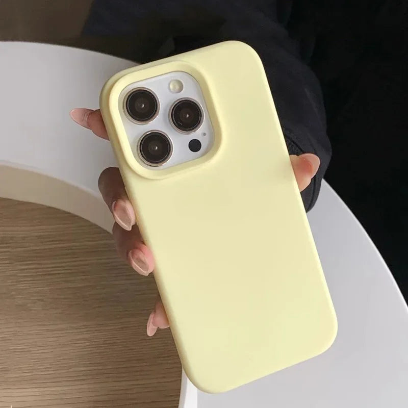 Silicone Solid Color Simple Fashion Phone Case