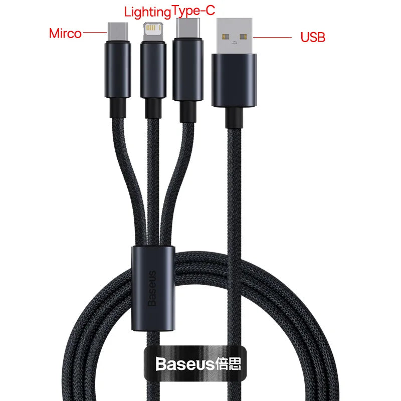 Baseus USB-C to Lightning Cable – 20W PD Fast Charging (iPhone 8–13)