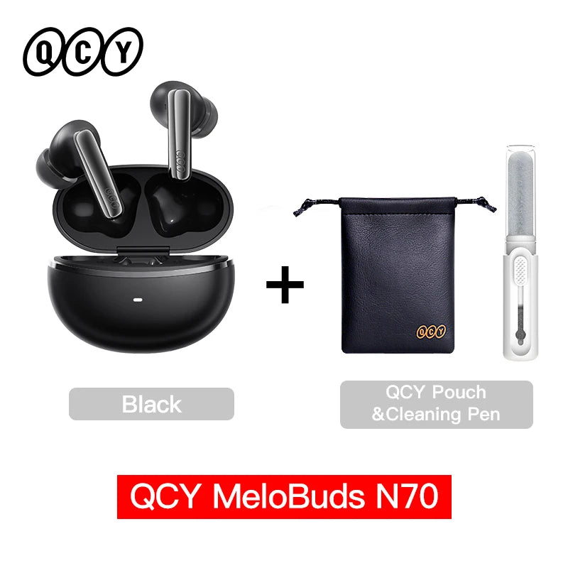 QCY MeloBuds N70 ANC Earbuds – Bluetooth 6.0, LDAC, 50H, IPX5