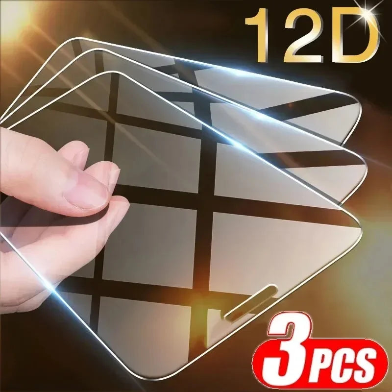 iPhone Tempered Glass Screen Protector (3-Pack)
