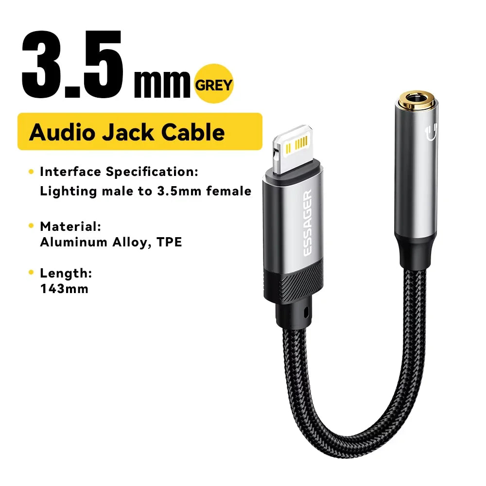 Essager USB-C to 3.5mm Audio Adapter
