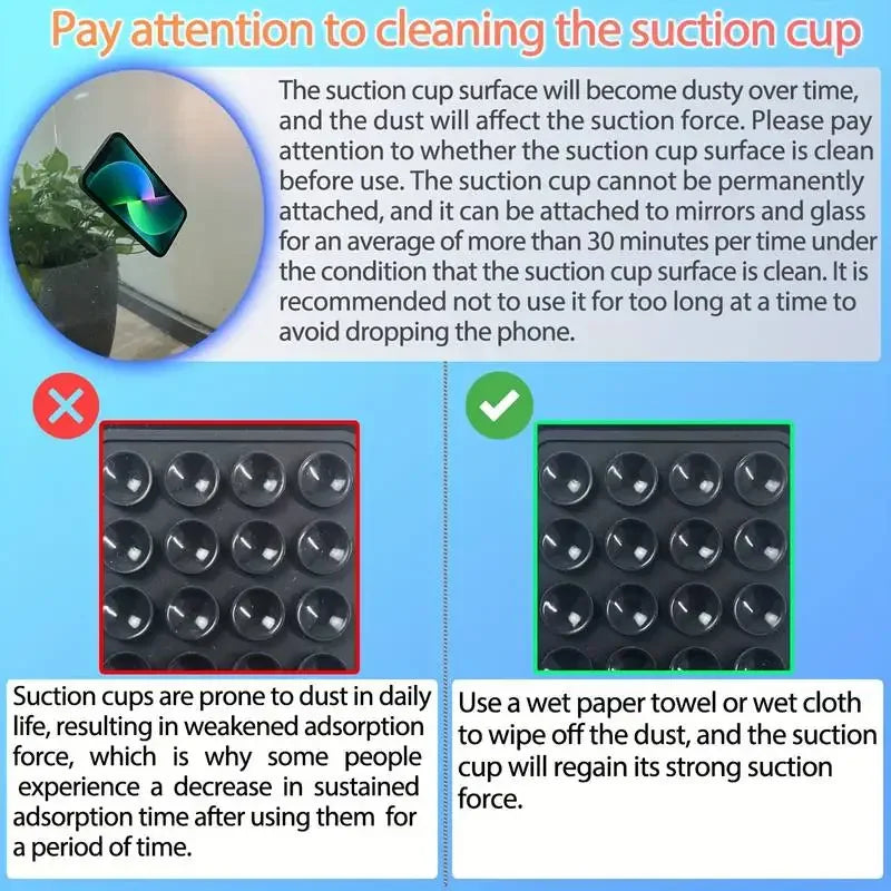 Silicone Suction Single-Sided Case Mount