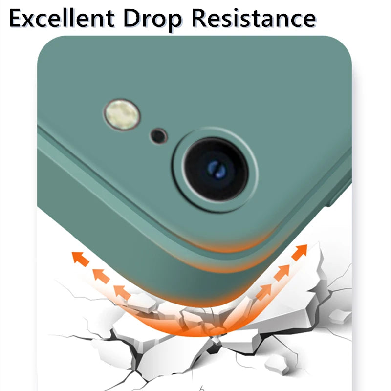 Luxury Liquid Silicone Shockproof Case – iPhone SE/7/8/Plus