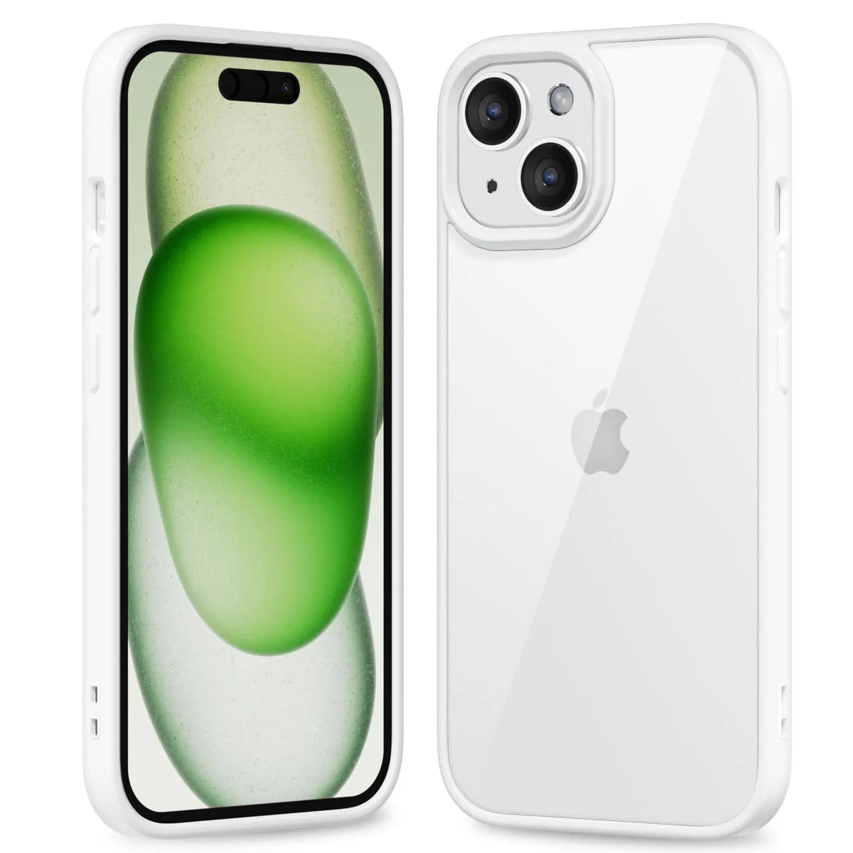 Colour Back Transparent Shockproof Phone Case