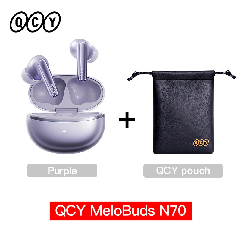 QCY MeloBuds N70 ANC Earbuds – Bluetooth 6.0, LDAC, 50H, IPX5