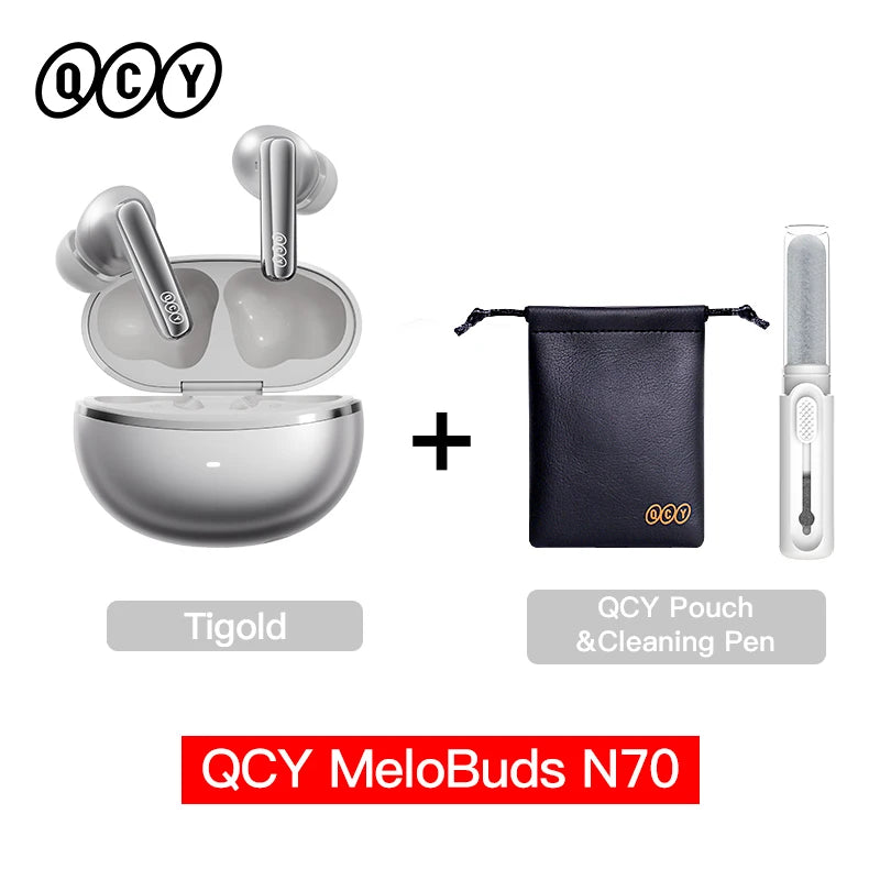 QCY MeloBuds N70 ANC Earbuds – Bluetooth 6.0, LDAC, 50H, IPX5
