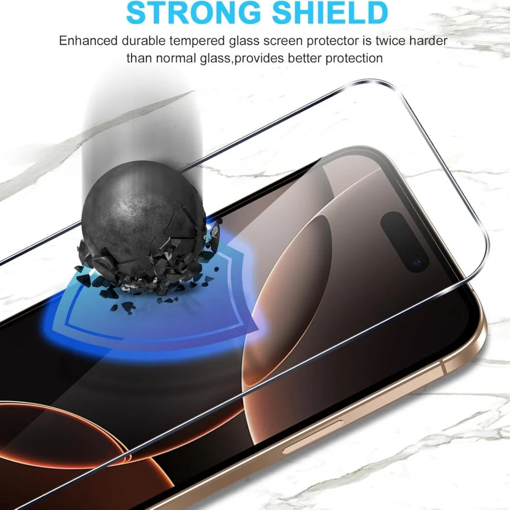 HD Tempered Glass Screen Protector for iPhone 11–18 Pro Max (1–5 Pack)