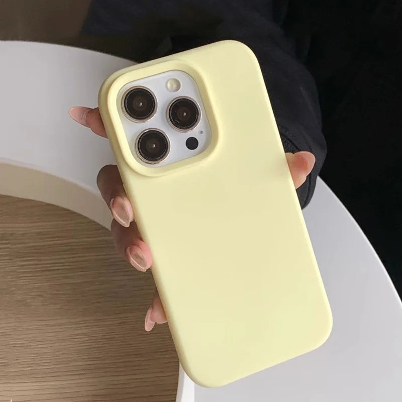 Silicone Solid Color Simple Fashion Phone Case