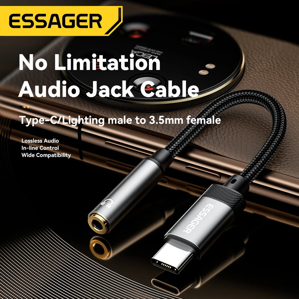 Essager USB-C to 3.5mm Audio Adapter